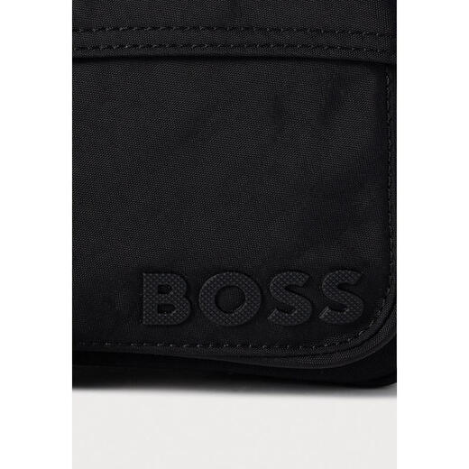 BOSS men's shoulder bag zipper opening multi-compartment design adjustable shoulder strap bottom thickened and reinforced black ONE SIZE