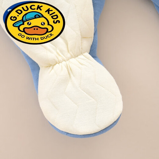 G.duck Newborn Baby Clothes Autumn and Winter Newborn Baby Onesies with Foot Covered and Padded to Keep Warm and Foot-proof A199 Warm One-piece Yellow 66cm Baby Around 3-6 Months