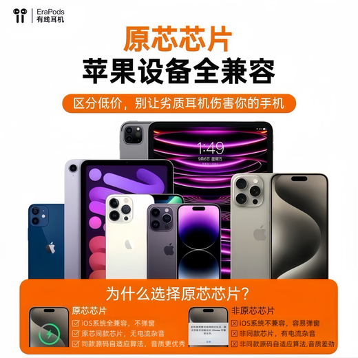 Guofang 2026 new US MFI certified wired headset type-c suitable for Apple iPhone17/16/15 tablet ipad semi-in-ear 3.5mm round hole noise reduction Type-C interface suitable for Apple 15-17 series mobile phones official new original certification HiFi lossless sound quality model