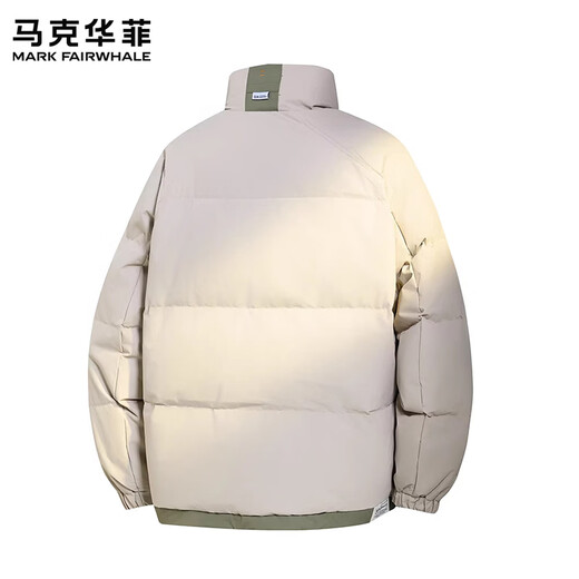 MARK FAIRWHALE Мужской повседневный пуховик в стиле ретро в американском стиле, новинка весны 2026 года, свободный, теплый, удобный и холодостойкий универсальный верх, черный, 90% белый утиный пух, XL Рекомендуется 130–150 Джин Джин равен 0,5 кг