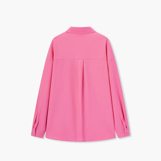 EICHITOO Pink Lapel Shirt Women's 2026 Spring New Simple Fashion Commuting Top ENEAJ1R002A Rose Red 02 XS