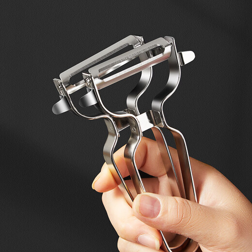He Jiagong Peeling Knife Household Potato Peeling Kitchen Peeling Knife Artifact Planing Potato Tool Fruit Knife Peeling Device Planer Thin Blade Two Special Packs_Vegetables and Fruits Separated_More Hygienic