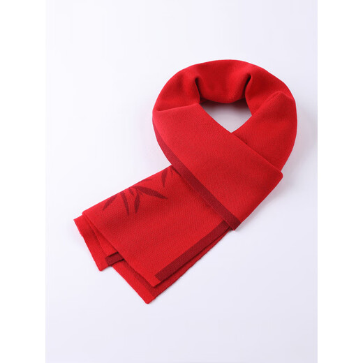 Hengyuanxiang national style scarf red warm plaid long scarf with wool neck wrap animal year neck protection cloak men's gift black and white