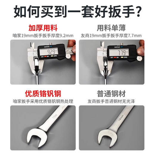 Open-end wrench double-ended 1314 wrench set dead-end wrench open fork two-end double open-end wrench tool 22*24 open-end wrench