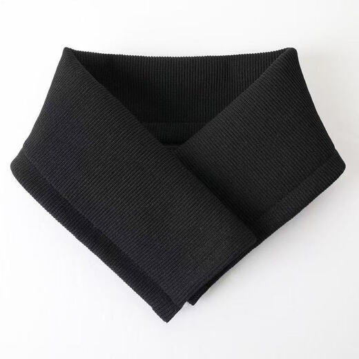 Fat Donglai's same style down jacket collar protector anti-dirty collar artifact collar accessories threaded all-inclusive cotton clothes pin black Velcro anti-dirty collar