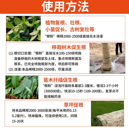 Guoguang Genpan Rooting Powder Cuttings and Transplanted Plants Rooting Liquid Agent Universal Rose Explosive Root Indole Naphthalene Acetic Acid 25ml Guoguang Genpan 25ml 1 bottle (with dropper included)