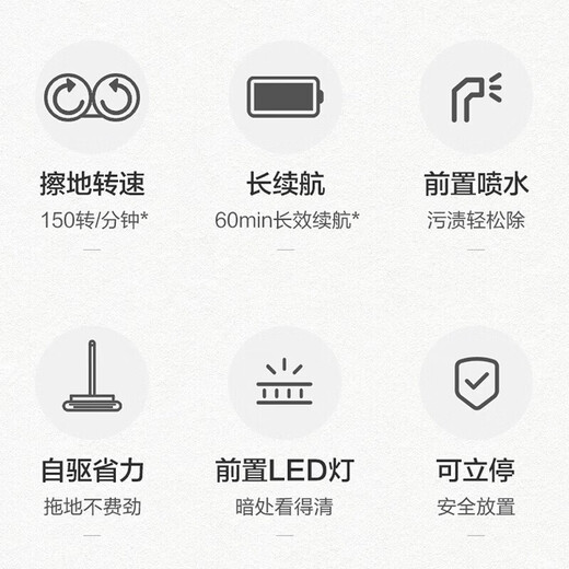 SUPOR mop electric washing and mopping all-in-one mopping machine wireless mopping artifact floor mopping machine household automatic hand-free washing machine