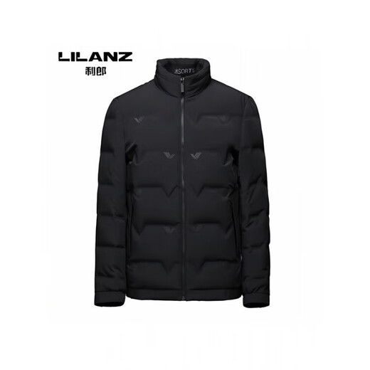 利郎（LILANZ）男装鹅绒服冬季高端白鹅绒立领加厚保暖羽绒服短款外套男中年 蓝色 2XL (185) 建议150-164斤