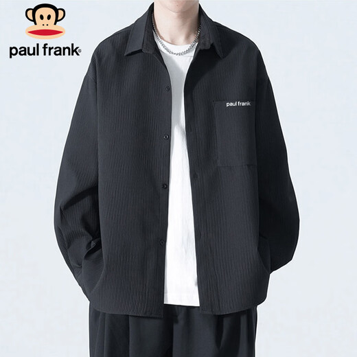 Big Mouth Monkey (paul frank) long-sleeved shirt men's spring and autumn loose high-end shirt men's casual jacket men's top clothes