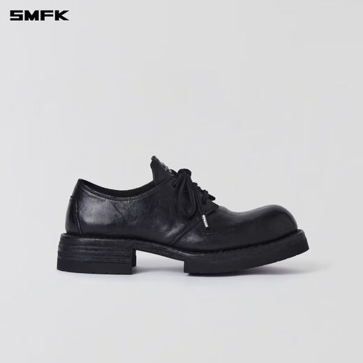 SMFK Wilderness Compass Handmade Leather Derby Shoes (Water Dyed Handmade Goodyear) SS001B/SS001W WILD BLACK/Wildness Black 36