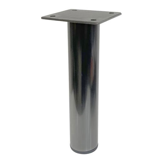 Jieyunmao stainless steel sofa legs, furniture legs, cabinet legs, table legs, thick metal legs, bed legs, bedside table legs, coffee table TV cabinet legs, black titanium brushed 65CM high adjustable foot pads