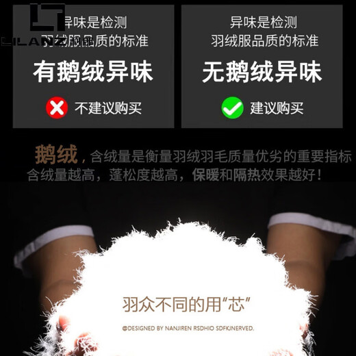 LILANZ High-end Winter Black Gold Down Jacket Men's Short Winter Couple Couple Mid-Length Goose Down Jacket Women's Jacket Winter Black Short High Quality 90 Goose Down S 80-100Jin Jin is equal to 0.5 kg