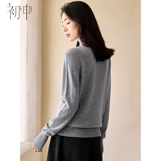 Chushen 100% pure wool sweater women's half turtleneck versatile sweater sweater bottoming sweater top S144Z8016