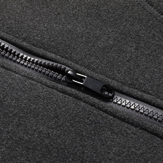 Dad's Autumn and Winter Warm Vest Middle-aged Men's Velvet Thickened Vest Middle-aged and Elderly Grandpa Cardigan Waistcoat Dark Gray 3XL Size 135-155Jin Jin is equal to 0.5 kg