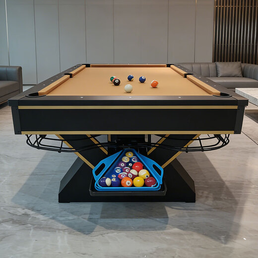 Shenling pool table automatic ball return commercial standard adult pool table American black eight table tennis table three-in-one 9 feet automatic ball return marble + table tennis board