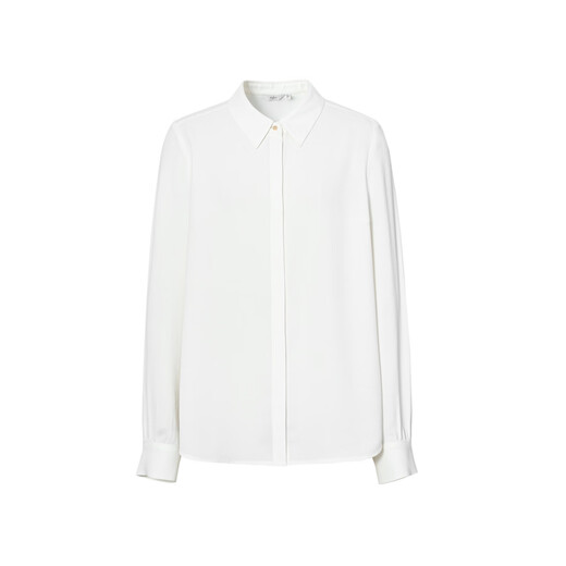 Eveli (eifini) Zhu Zhu endorsement, ten years of best-selling, not easy to wrinkle, simple, must-have shirt for work, women's spring and autumn commuting white top, original white, M 100-110Jin Jin is equal to 0.5 kg