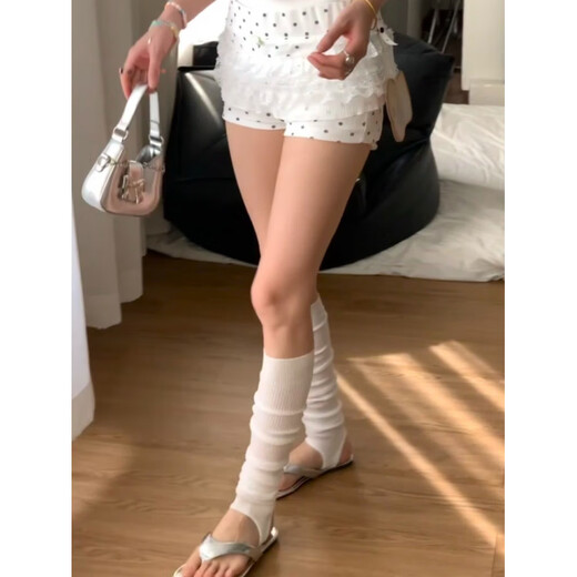 Aoyanlai foot-stomping socks for women, pure cotton spring and summer thin Korean style pile socks, four colors, 1 pair each