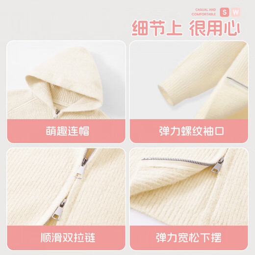 Piggy Banner (PEPCO) Girls Red Sweater Cardigan Girls Thickened Sweater Jacket 2026 New Children's New Year Clothes New Year Sweater Cardigan CZKS Red 120 Recommended weight 37-45Jin Jin is equal to 0.5 kg