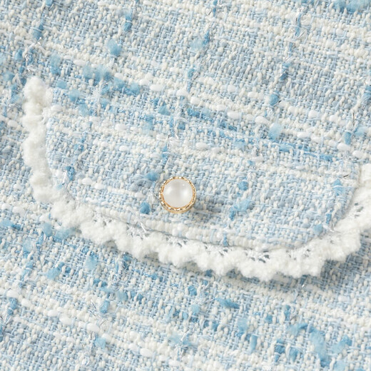 DAVE&BELLA (DAVE&BELLA) Xiaoxiangfeng children's tank top spring new style girls' dress Western-style medium-sized children's skirt little girl's skirt blue ready-made 140 cm (recommended height 130-140cm)