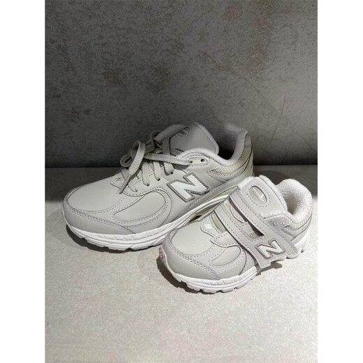 NEW BALANCE Children's Shoes 25 Winter Boys Girls Children's Leather Waterproof Plus Velvet Second Cotton Sports Shoes 2002R Cream 2002TM Plus Velvet 23.5 7C_Feet 13.5_Insole 15