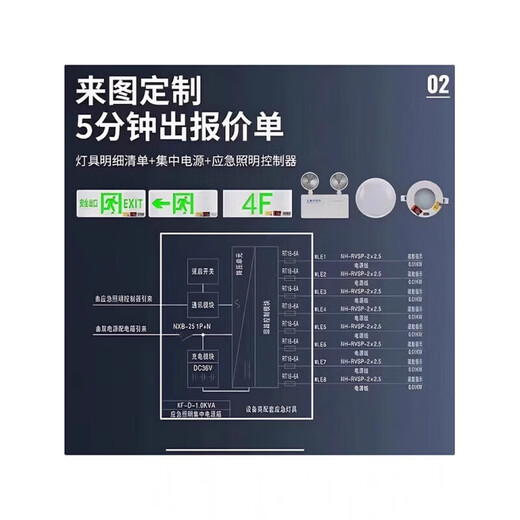 A-type emergency lighting distribution box centralized power supply DC6V/AL P power supply control host emergency lighting 00wDC6V with battery emergency 90 minutes 100W centralized power supply DC36V with battery
