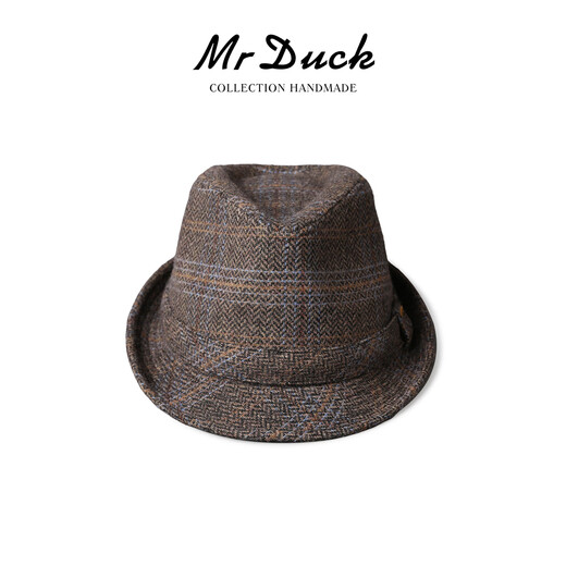 Mr DUCK Birmingham classic British retro men's hat autumn and winter warm woolen jazz hat high-end gentleman hat