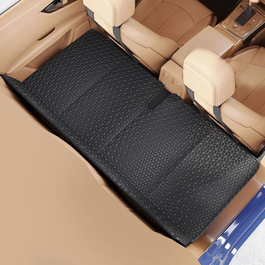 Mo Peng baby car sleeping bed, car rear SUV car mattress sleeping pad, comfortable folding bed, travel car bed, thermal insulation and thickening #Lingge black