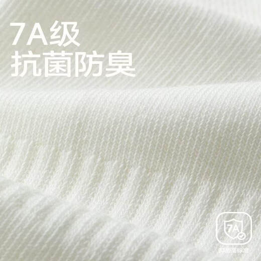 Sanli Socks Men's Autumn and Winter Mid-Stocks Anti-odor Sports Sweat-Absorbent Black Business Warm Stockings White+White+White+White+White+White_7A One Size 6 Pairs 39-44