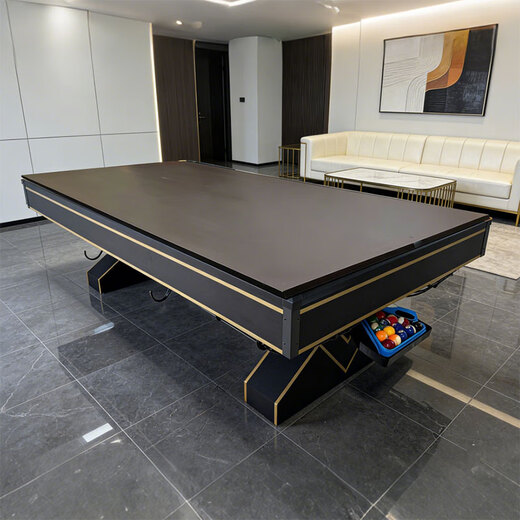 Shenling pool table automatic ball return commercial standard adult pool table American black eight table tennis table three-in-one 9 feet automatic ball return marble + table tennis board