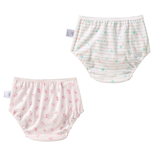 MIKIHOUSE children's underwear star-shaped frame and small flower shorts set 90cm-140cm Japan direct mail White(01) 100