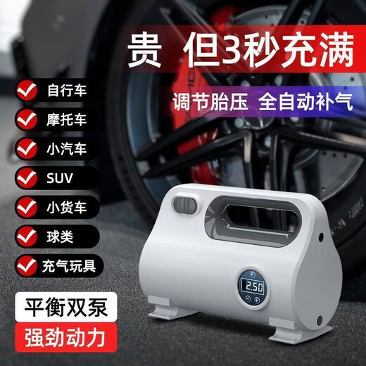 Gongma Laiben car air pump car electric pump car portable tire bicycle motorcycle tire mechanical pointer type inflation tube + air nozzle + fuse