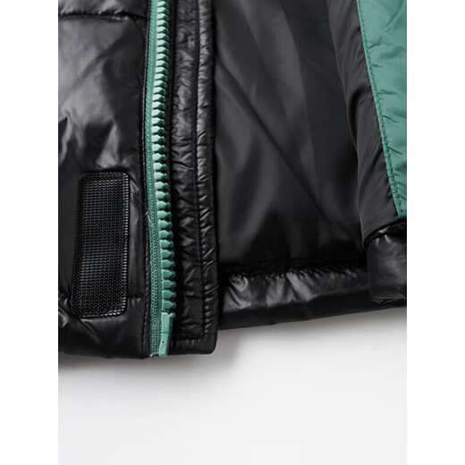 利郎（LILANZ）羽绒服男冬季休闲连帽短款上衣羽绒服青年加厚亮面男士外套潮 黑色 M 170