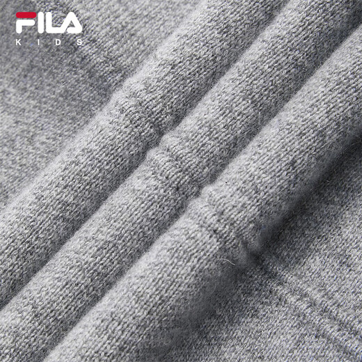 FILA children's clothing short skirt 2025 winter new style casual and comfortable woolen skirt for girls, middle and large children, dark ink gray-MG 110