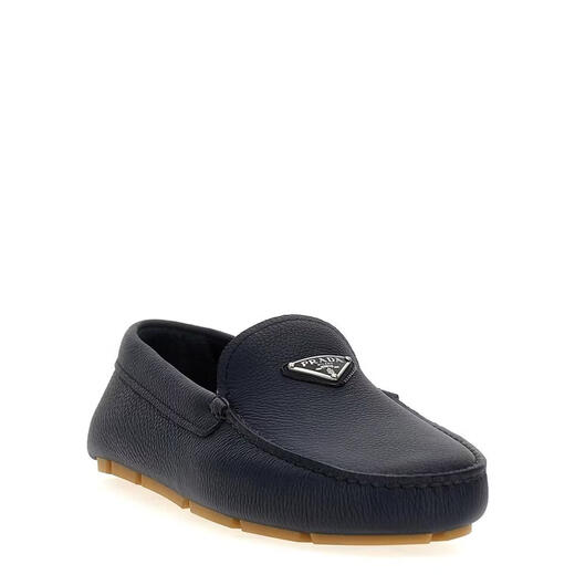 PRADA Men's Casual Shoes Lightweight Cushioning Wear-Resistant Loafers Men's Shoes Blue 40.5