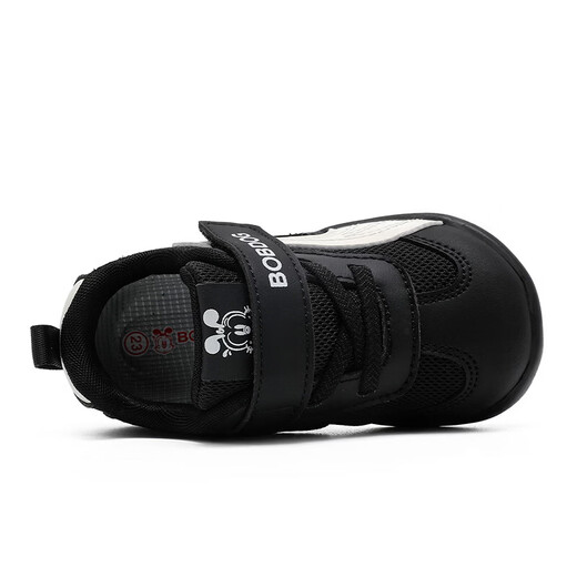 BOBDOG Children's Shoes Children's Shoes 2026 Spring New Men's Red New Year Shoes Boys Soft Soled Toddler Shoes Women Black/M 29 Suitable for Feet Length 16.8CM