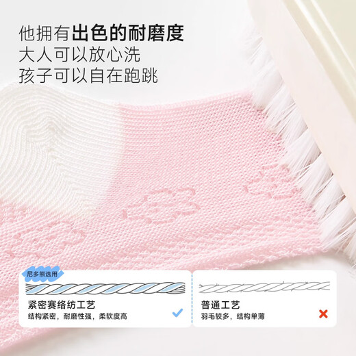 Nido Bear Children's Socks Girls Winter Cotton Socks Baby Socks Loose Baby Socks Boneless Socks Girls Socks Spring and Autumn S5169 Summer Large Mesh 5 Pairs 3-5 Years Old (Suitable for Feet Length 14-16cm)