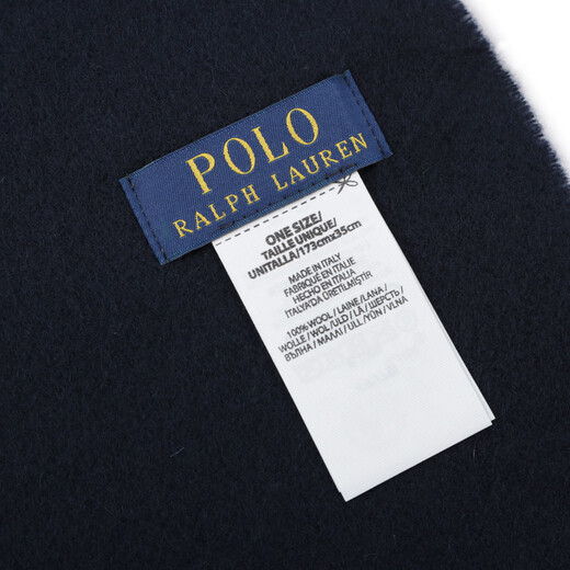 Polo Ralph Lauren 25 new men's wool scarf pc1047 433 Japan direct mail CLASSICNAVY -