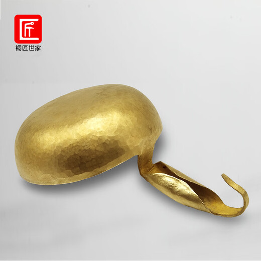 Shanxi pottery edge art handmade pure brass extra large medium 18 cm horse spoon household noodle spoon copper medicine spoon water spoon extra large diameter 22 cm