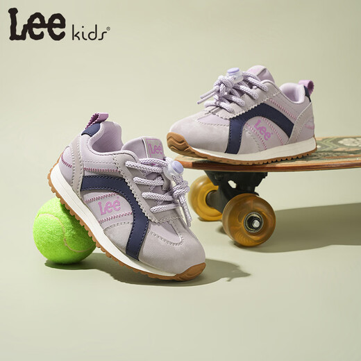 Lee Children's Shoes Spring New Children's Low-top Running Shoes Girls' Versatile Anti-Slip Sports Shoes for Boys X0068 Purple 29 Recommended Foot Length 179mm