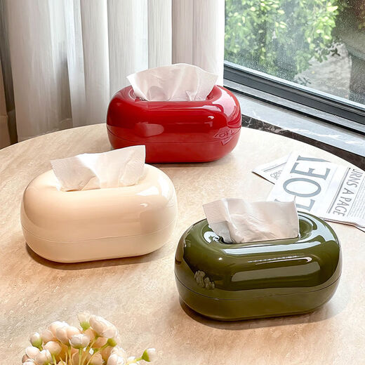 Fantasy Tissue Box Living Room Coffee Table Decorative Ornaments Tissue Box Napkin Box Travertine Tissue Box White