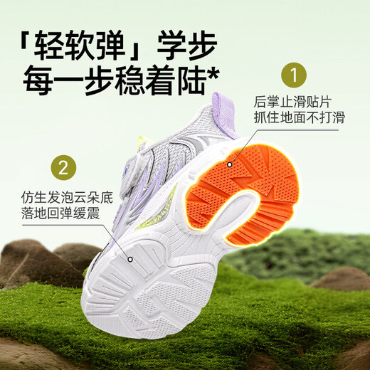 Helios Children's Shoes 2026 Spring Mesh Functional Toddler Shoes 10 Months - 2 Years Old Non-Slip Textured Foot Protection Foot Development Toddler Shoes White 18 Inner Length 12.0cm Suitable for Feet Length 10.5-11.0cm