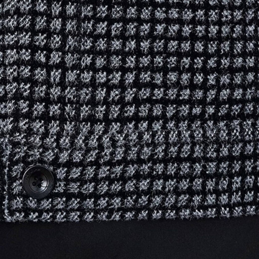 JASONWOOD genuine high-end brand casual jacket 2025 autumn and winter new style middle-aged casual lapel thickened short plaid jacket high-end gray shopping mall same style autumn and winter style plus velvet M Recommendation 90 105Jin Jin is equal to 0.5 kg