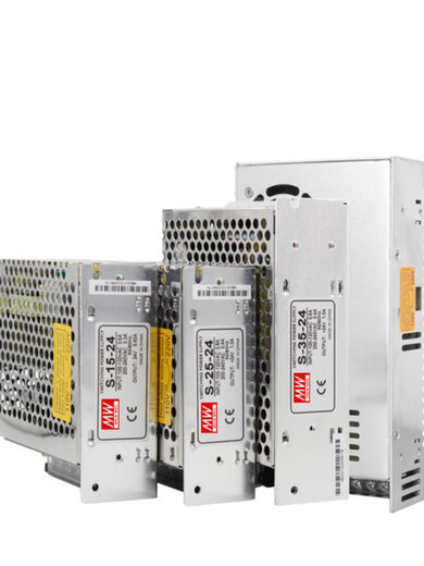 Mean Well 220 to 24V/12V DC 5V switching power supply S-35/50/120/150/200/3 S-15-12 12V1.3A