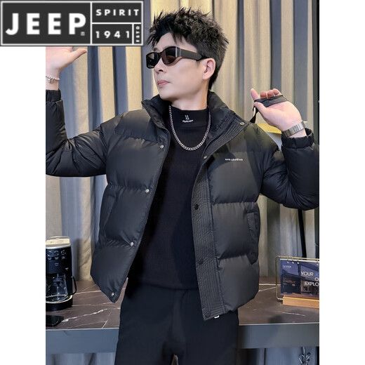 JEEP SPIRIT Зимний супер-горячий пуховик мужской приталенный, утепленный, теплый, новинка 2025 года, куртка в стиле милитари, зеленый M, рекомендуется 90 ~ 110Jin Jin равен 0,5 кг