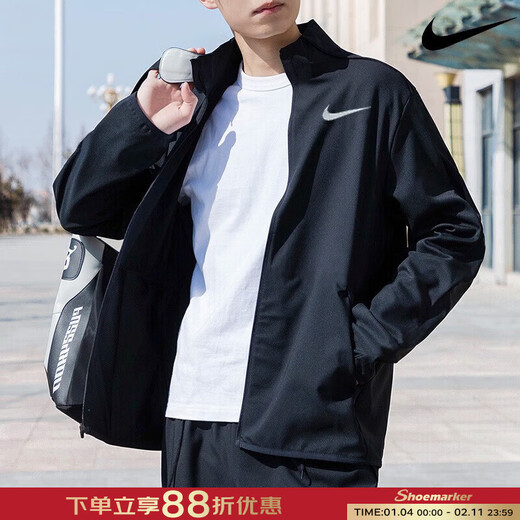 耐克（NIKE）快干外套男装 25冬季新款Dri-FIT快干立领连帽夹克健身训练运动服 【快干】梭织外套/店长推荐 XL (180/96A)