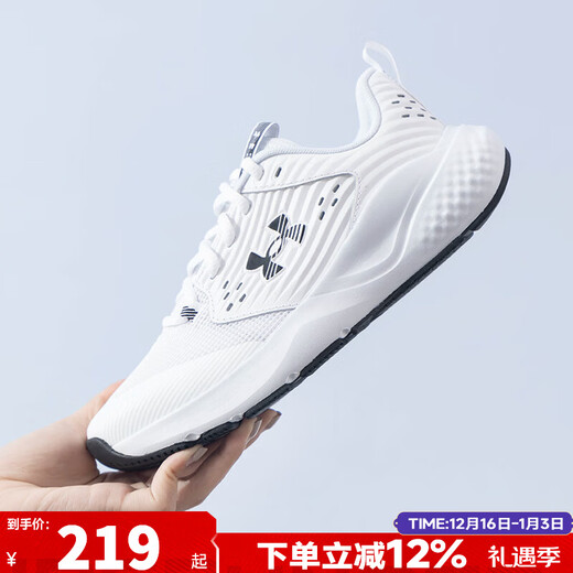 UNDER ARMOUR official women's shoes 2025 autumn new sports shoes outdoor low-cut casual shoes breathable and comfortable running training shoes 3026728-100 38 /240mm