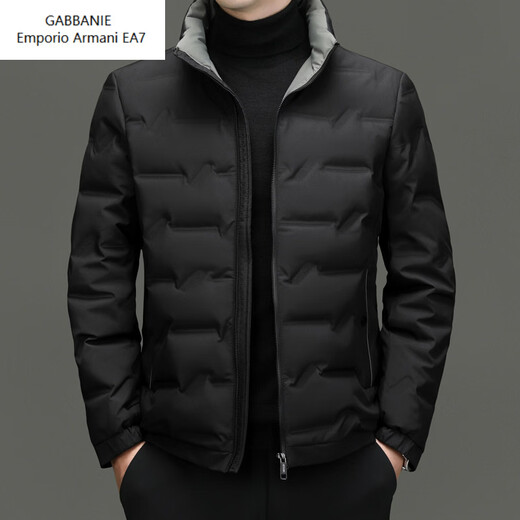 Emporio Armani EA7 Armani 2026 winter new down jacket men's casual short style trendy brand warm stand-up collar top clothes men's white duck gray green M