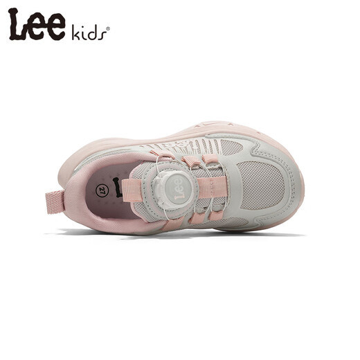 LEE KIDS children's sports shoes men's and women's running shoes 26 spring new running shoes non-slip wear-resistant casual shoes pink 34 inner length 22.5cm suitable for feet 21.5-22.0cm