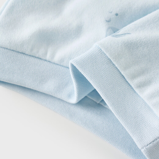 Tongtai (TONGTAI) baby hat spring and autumn pure cotton newborn double-layer hat newborn baby breathable and cute windproof hat blue 0-3 months, 34-40cm