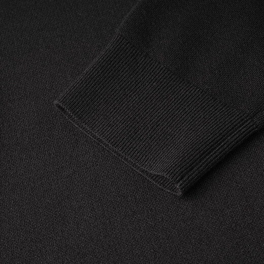 Septwolves wool cardigan lapel sweater for men autumn and winter new style warm skin-friendly soft texture Year of the Horse knitted sweater 001 (black) M 165/84A